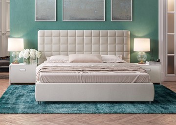 Кровать в спальню Corso-3 140x200, Искусственная шерсть (Лама Лён) в Заводоуковске - предосмотр