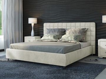 Кровать спальная Corso-3 180x200, Велюр (Лофти лён) в Тюмени