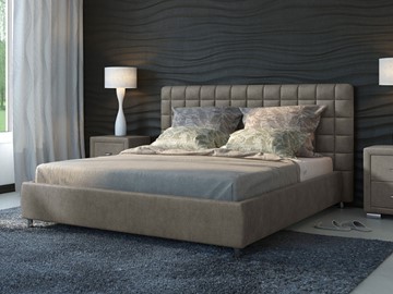 Кровать спальная Corso-3 180x200, Велюр (Лофти Серый) в Тюмени