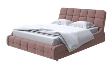Кровать спальная Corso-6 140x200, Экокожа (Молочный шоколад) в Тюмени