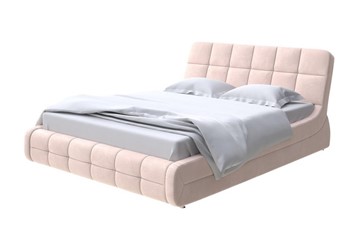 Кровать в спальню Corso-6 140x200, Микровелюр (Manhattan Крем-брюле) в Тюмени