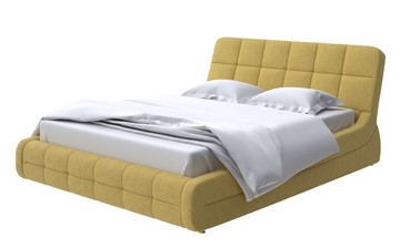 Кровать Corso-6 140x200, Рогожка (Firmino Канареечный) в Тюмени