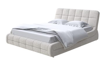 Кровать 2-спальная Corso-6 140x200, Рогожка (Levis 12 Лён) в Тюмени