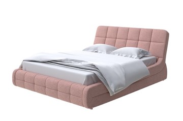 Двуспальная кровать Corso-6 140x200, Шенилл (Piano 10 Винтажный розовый) в Тюмени