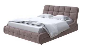 Спальная кровать Corso-6 140x200, Велюр (Gratta 8 Брауни) в Тюмени