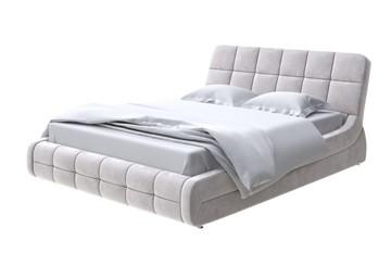 Кровать двуспальная Corso-6 140x200, Велюр (Лофти Серый) в Тюмени