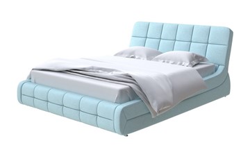 Кровать спальная Corso-6 140x200, Велюр (Scandi Cotton 20 Голубой Лед) в Тюмени