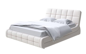 Кровать спальная Corso-6 140x200, Велюр (Scandi Cotton 3 Лён) в Тюмени