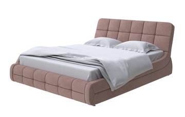 Кровать в спальню Corso-6 140x200, Велюр (Ultra Горячий шоколад) в Тюмени