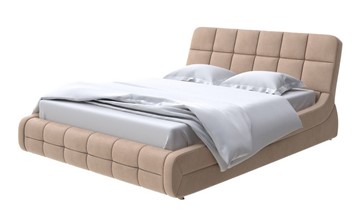 Кровать спальная Corso-6 160х200, Микрофибра (Diva Миндаль) в Тюмени