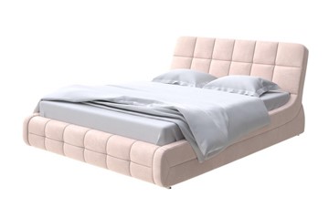 Спальная кровать Corso-6 160х200, Микровелюр (Manhattan Крем-брюле) в Тюмени
