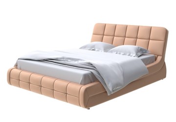 Кровать спальная Corso-6 180х200, Экокожа (Латунный перламутр) в Тюмени