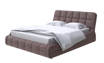 Кровать двуспальная Corso-6 180х200, Флок (Бентлей Кофейный) в Тюмени
