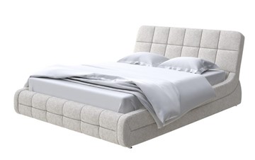 Двуспальная кровать Corso-6 180х200, Рогожка (Levis 12 Лён) в Тюмени