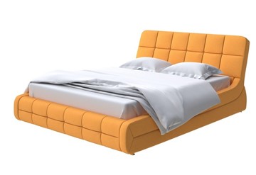 Спальная кровать Corso-6 180х200, Велюр (Scandi Cotton 18 Шафран) в Тюмени