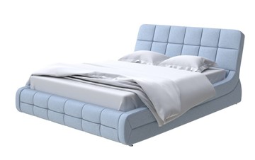 Кровать 2-спальная Corso-6 180х200, Велюр (Scandi Cotton 21 Китайский Голубой) в Тюмени