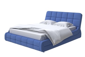 Кровать 2-спальная Corso-6 180х200, Велюр (Scandi Cotton 23 Кобальт) в Заводоуковске
