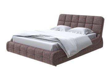 Кровать спальная Corso-6 200х200, Флок (Бентлей Кофейный) в Тюмени