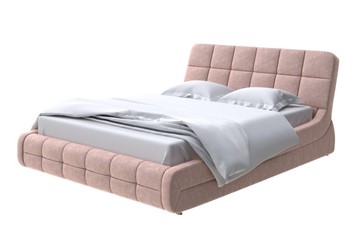 Кровать в спальню Corso-6 200х200, Флок (Бентлей Мокко) в Тюмени