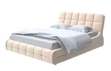 Кровать 2-х спальная Corso-6 200х200, Флок (Бентлей Песок) в Тюмени