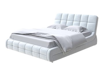 Двуспальная кровать Corso-6 200х200, Флок (Бентлей Светло-серый) в Тюмени