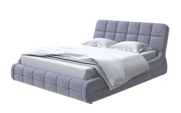Спальная кровать Corso-6 200х200, Флок (Серый космос) в Заводоуковске - предосмотр