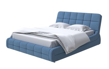 Кровать спальная Corso-6 200х200, Искусственная шерсть (Лама Индиго) в Тюмени - предосмотр