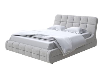 Спальная кровать Corso-6 200х200, Искусственная шерсть (Лама Светло-серый) в Тюмени
