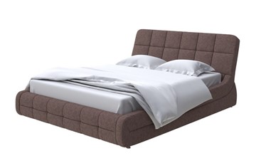 Кровать в спальню Corso-6 200х200, Рогожка (Levis 37 Шоколад) в Тюмени