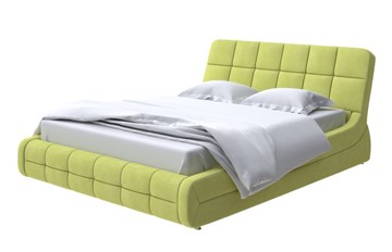 Спальная кровать Corso-6 200х200, Рогожка (Тетра Яблоко) в Тюмени