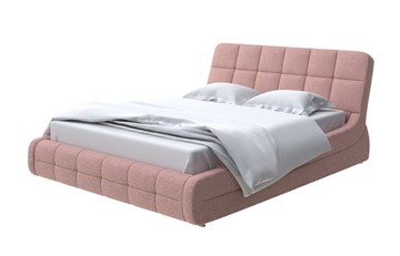 Двуспальная кровать Corso-6 200х200, Шенилл (Piano 10 Винтажный розовый) в Тюмени