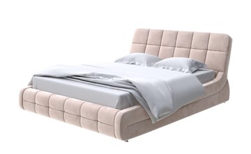 Кровать спальная Corso-6 200х200, Велюр (Лофти Мокко) в Тюмени
