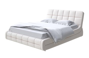 Кровать двуспальная Corso-6 200х200, Велюр (Scandi Cotton 3 Лён) в Тюмени