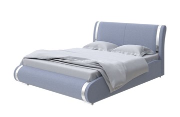 Кровать спальная Corso-8 200x200, Рогожка (Firmino Голубой лед) в Тюмени