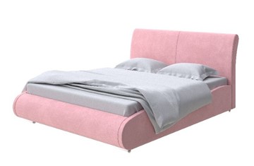 Двуспальная кровать Corso-8 Lite 140x200, Велюр (Casa Жемчужно-розовый) в Тюмени