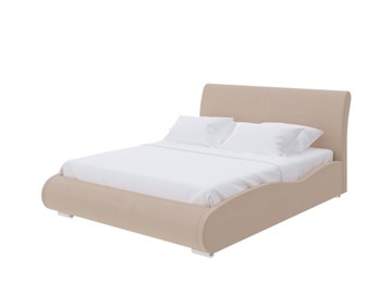 Спальная кровать Corso-8 Lite 140x200, Велюр (Forest 730 Миндальный) в Заводоуковске