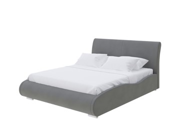 Двуспальная кровать Corso-8 Lite 180х200, Велюр (Forest 17 Серый) в Тюмени