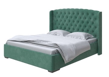 Спальная кровать Dario Slim lite 160x200, Велюр (Casa Изумрудный) в Тюмени