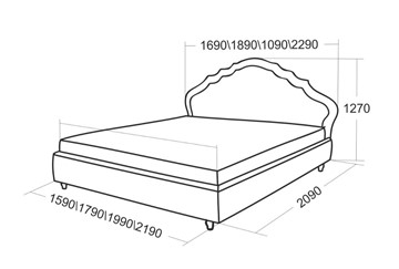 Кровать в спальню Эмануэль 2290 в Тюмени - предосмотр 4