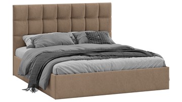 2-спальная кровать Эмбер тип 1 (Микровелюр Wellmart Latte) в Тобольске