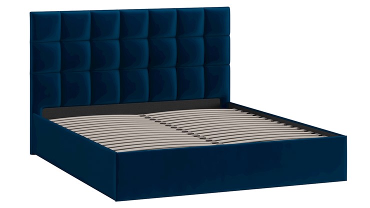 Кровать Эмбер тип 1 (Велюр Confetti Blue) в Заводоуковске - изображение 1