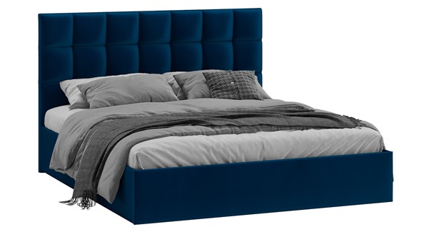 Кровать Эмбер тип 1 (Велюр Confetti Blue) в Заводоуковске - изображение