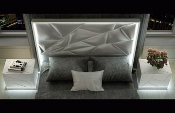 Кровать в спальню FRANCO KIU 1242 с LED подсветкой изголовья (180х200) в Ишиме - предосмотр 8