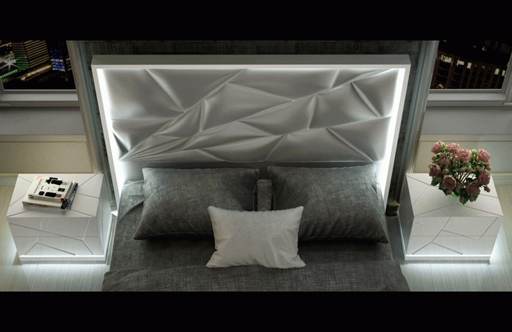 Кровать в спальню FRANCO KIU 1242 с LED подсветкой изголовья (180х200) в Ишиме - изображение 8