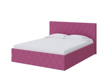 Кровать 2-спальная Fresco 140х200, Рогожка (Savana Berry (фиолетовый)) в Заводоуковске