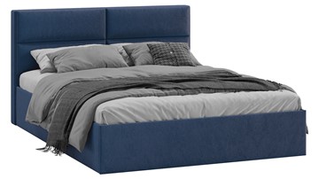 Спальная кровать Глосс Тип 1 (Микровелюр Wellmart Blue) в Заводоуковске