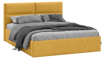 Двуспальная кровать Глосс Тип 1 (Микровелюр Wellmart Yellow) в Тюмени