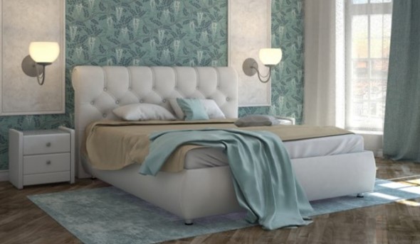 Спальная кровать Gondola 100 с ортопедической решеткой 160х200 в Заводоуковске - изображение