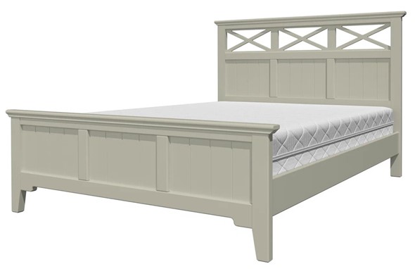Кровать 2-спальная Грация-5 с фисташковым карнизом (Фисташковый) 160х200 в Заводоуковске - изображение