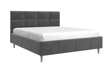 Мягкая кровать Ханна 180х200 (Холодный Серый) с основанием в Тюмени